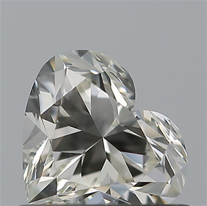 Picture of Natural Diamond 0.54 Carats, Heart with  Cut, K Color, VVS2 Clarity and Certified by GIA