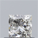 Natural Diamond 0.51 Carats, Princess with  Cut, I Color, VVS1 Clarity and Certified by GIA