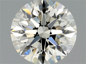 Picture of Natural Diamond 0.90 Carats, Round with Excellent Cut, I Color, VS2 Clarity and Certified by GIA