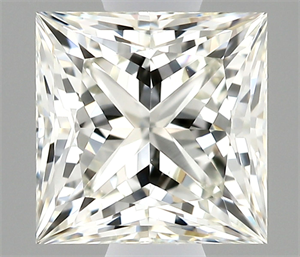 Picture of Natural Diamond 0.83 Carats, Princess with  Cut, I Color, IF Clarity and Certified by IGI