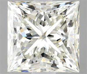 Picture of Natural Diamond 0.90 Carats, Princess with  Cut, I Color, VS1 Clarity and Certified by IGI