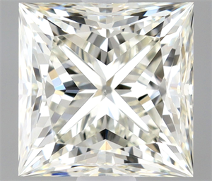 Picture of Natural Diamond 0.90 Carats, Princess with  Cut, I Color, VS1 Clarity and Certified by IGI