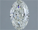 Natural Diamond 1.00 Carats, Oval with  Cut, I Color, VVS2 Clarity and Certified by IGI