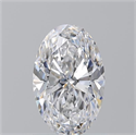Diamante Natural 1.20 quilates, Ovalado , Color D, claridad SI1 y certificado GIA