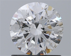 Picture of Natural Diamond 1.00 Carats, Round with Excellent Cut, F Color, I1 Clarity and Certified by GIA