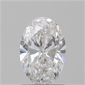 Diamante Natural 1.20 quilates, Ovalado , Color E, claridad SI1 y certificado GIA