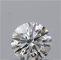 Natural Diamond 0.43 Carats, Round with Excellent Cut, F Color, IF Clarity and Certified by GIA