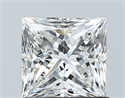 Natural Diamond 1.02 Carats, Princess with  Cut, G Color, SI1 Clarity and Certified by GIA