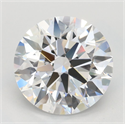 Lab Grown Diamond 2.78 Carats, Round with Ideal Cut, D Color, VVS1 Clarity and Certified by IGI