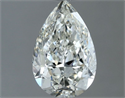 Natural Diamond 0.80 Carats, Pear with  Cut, H Color, VS2 Clarity and Certified by IGI