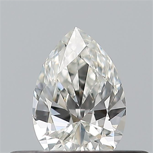 Picture of Natural Diamond 0.24 Carats, Pear with  Cut, H Color, VVS1 Clarity and Certified by GIA