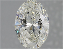 Natural Diamond 1.50 Carats, Oval with  Cut, I Color, SI2 Clarity and Certified by GIA