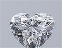 Natural Diamond 0.30 Carats, Heart with  Cut, E Color, VVS1 Clarity and Certified by GIA