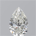 Natural Diamond 0.51 Carats, Pear with  Cut, H Color, VVS1 Clarity and Certified by GIA