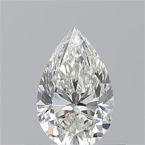 Picture of Natural Diamond 0.51 Carats, Pear with  Cut, H Color, VVS1 Clarity and Certified by GIA