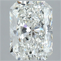 Natural Diamond 2.01 Carats, Radiant with  Cut, H Color, VS2 Clarity and Certified by GIA