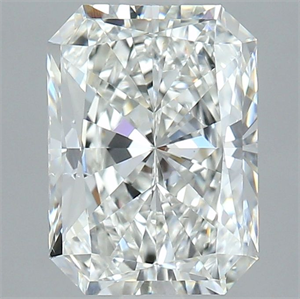 Picture of Natural Diamond 2.01 Carats, Radiant with  Cut, H Color, VS2 Clarity and Certified by GIA