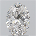 Natural Diamond 1.01 Carats, Oval with  Cut, G Color, VS1 Clarity and Certified by GIA