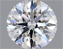 Natural Diamond 0.85 Carats, Round with Excellent Cut, D Color, SI2 Clarity and Certified by GIA