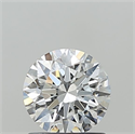 Lab Grown Diamond 1.10 Carats, Round with Ideal Cut, D Color, VVS2 Clarity and Certified by IGI