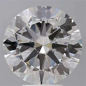 Picture of Lab Grown Diamond 5.53 Carats, Round with Excellent Cut, F Color, VVS2 Clarity and Certified by IGI