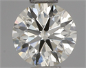 Natural Diamond 0.43 Carats, Round with Excellent Cut, J Color, VS1 Clarity and Certified by IGI