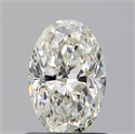 Natural Diamond 0.78 Carats, Oval with  Cut, I Color, VVS2 Clarity and Certified by GIA