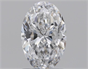Natural Diamond 1.00 Carats, Oval with  Cut, D Color, VS2 Clarity and Certified by GIA