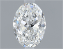 Natural Diamond 0.40 Carats, Oval with  Cut, E Color, VS2 Clarity and Certified by GIA