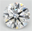 Lab Grown Diamond 3.68 Carats, Round with Ideal Cut, D Color, IF Clarity and Certified by IGI