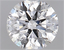 Natural Diamond 0.61 Carats, Round with Excellent Cut, E Color, I1 Clarity and Certified by GIA