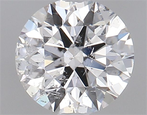 Picture of Natural Diamond 0.61 Carats, Round with Excellent Cut, E Color, I1 Clarity and Certified by GIA