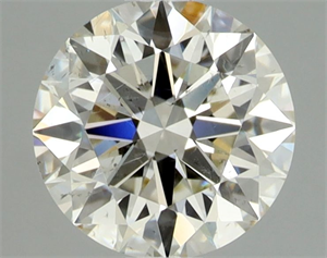 Picture of Natural Diamond 0.74 Carats, Round with Excellent Cut, K Color, SI2 Clarity and Certified by GIA