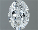 Natural Diamond 0.80 Carats, Oval with  Cut, F Color, VVS2 Clarity and Certified by GIA