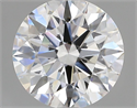 Lab Grown Diamond 2.08 Carats, Round with Ideal Cut, D Color, VS1 Clarity and Certified by IGI