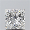 Natural Diamond 1.20 Carats, Princess with  Cut, E Color, SI1 Clarity and Certified by GIA