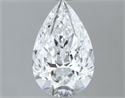 Diamante Natural 1.20 quilates, De pera , Color D, claridad SI2 y certificado GIA