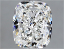 Natural Diamond 0.55 Carats, Cushion with  Cut, G Color, VVS2 Clarity and Certified by GIA