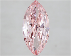 Picture of Lab Grown Diamond 3.00 Carats, Marquise with  Cut, Fancy Intense Pink Color, VVS2 Clarity and Certified by IGI