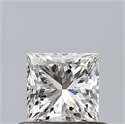 Diamante Natural 0.51 quilates, Princesa , Color H, claridad VS1 y certificado GIA