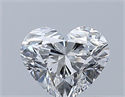 Natural Diamond 0.50 Carats, Heart with  Cut, E Color, VS2 Clarity and Certified by GIA