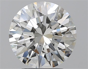 Picture of Natural Diamond 3.01 Carats, Round with Excellent Cut, H Color, SI1 Clarity and Certified by GIA