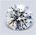 Natural Diamond 1.95 Carats, Round with Excellent Cut, F Color, VVS1 Clarity and Certified by GIA