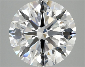 Picture of Lab Grown Diamond 3.92 Carats, Round with Ideal Cut, E Color, VVS2 Clarity and Certified by IGI