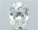 Natural Diamond 1.70 Carats, Oval with  Cut, I Color, SI1 Clarity and Certified by GIA