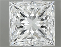 Natural Diamond 0.64 Carats, Princess with  Cut, E Color, SI1 Clarity and Certified by GIA