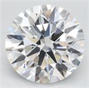 Lab Grown Diamond 3.17 Carats, Round with Ideal Cut, D Color, VVS1 Clarity and Certified by IGI