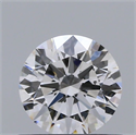 Natural Diamond 0.54 Carats, Round with Excellent Cut, E Color, SI1 Clarity and Certified by GIA
