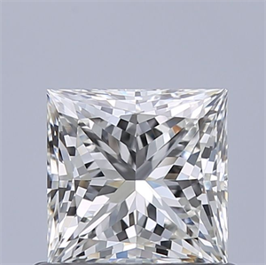 Picture of Natural Diamond 0.72 Carats, Princess with  Cut, I Color, IF Clarity and Certified by GIA