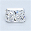 Natural Diamond 1.01 Carats, Radiant with  Cut, D Color, SI2 Clarity and Certified by GIA